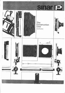 Sinar P manual. Camera Instructions.